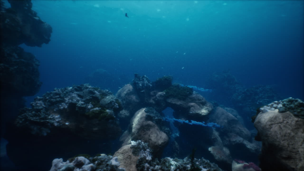 impresionante escena submarina con arrecifes de coral y peces