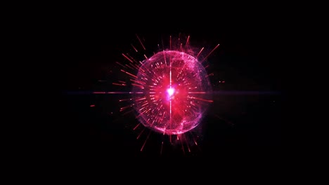animation colorful light ball.