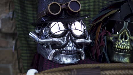 steampunk skull mask