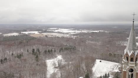 Cinematic-Aerial-View-of-Historic-Holy-Hill