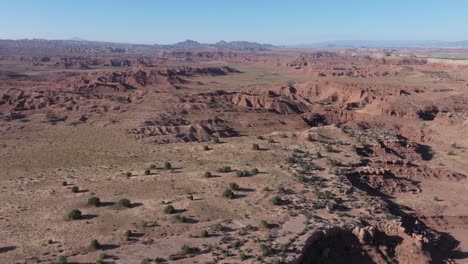 amplia vista aérea del paisaje de salado de utah