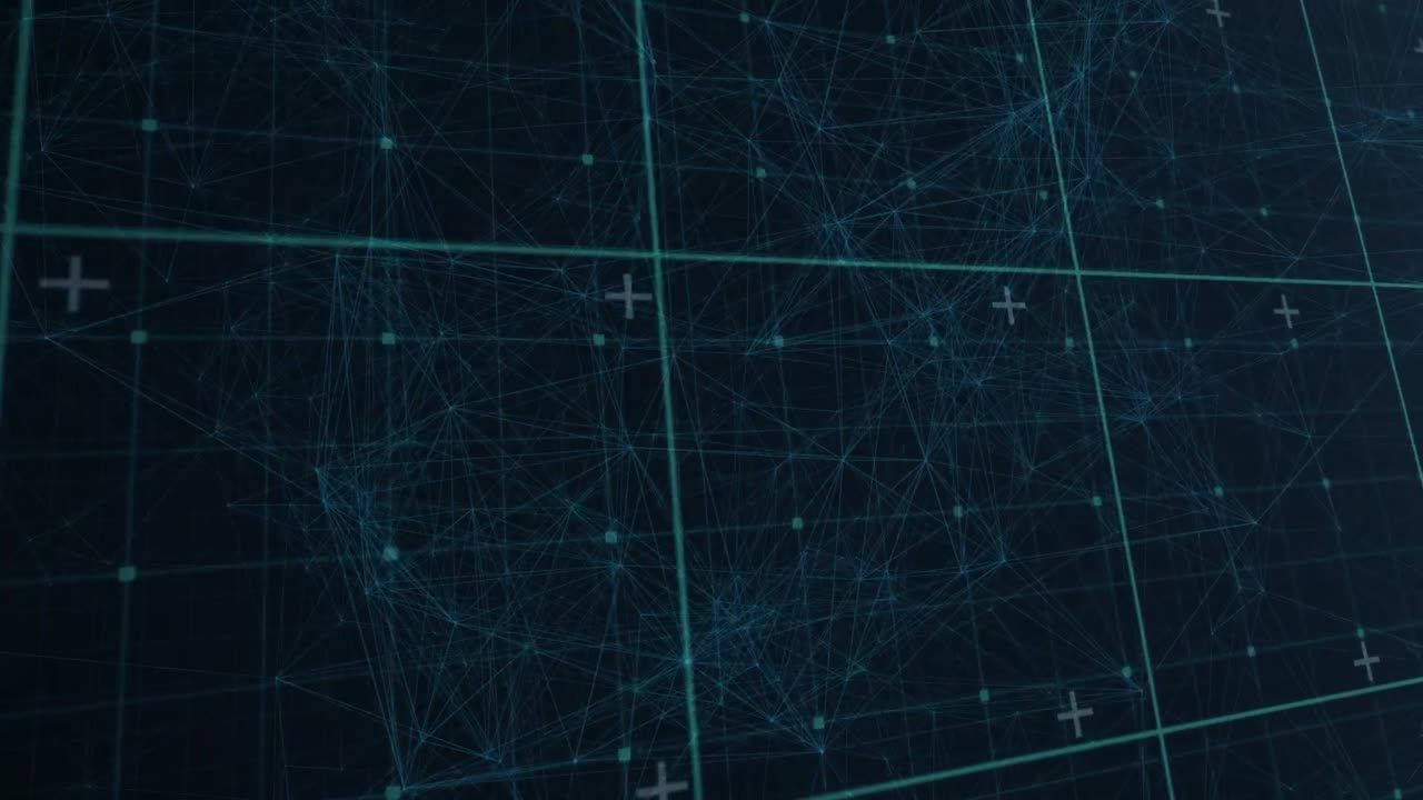 Animation of network of connections in digital space