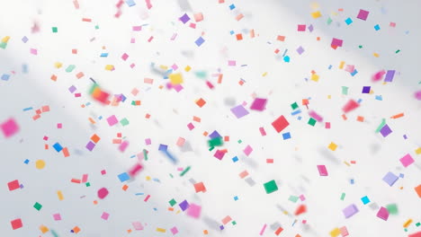 vibrant confetti falling for celebrations