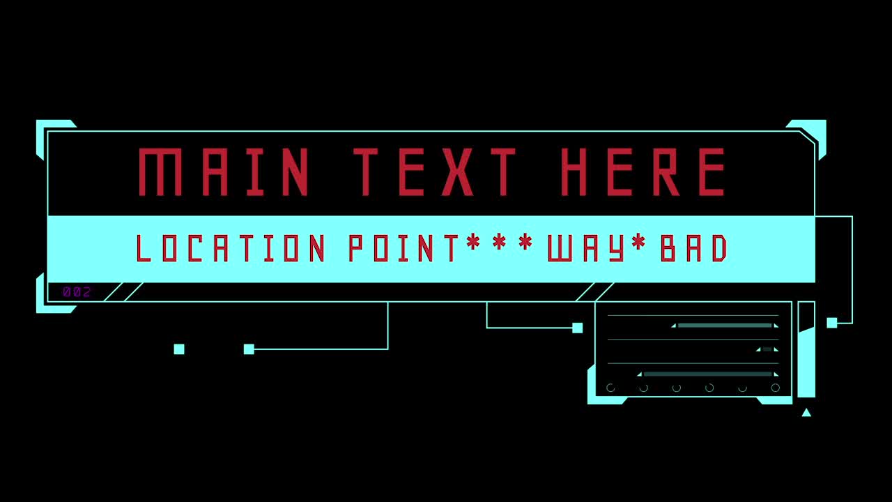 Cyberpunk Lower Thirds