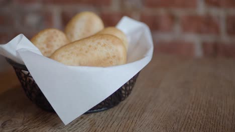 basket of dinner rolls