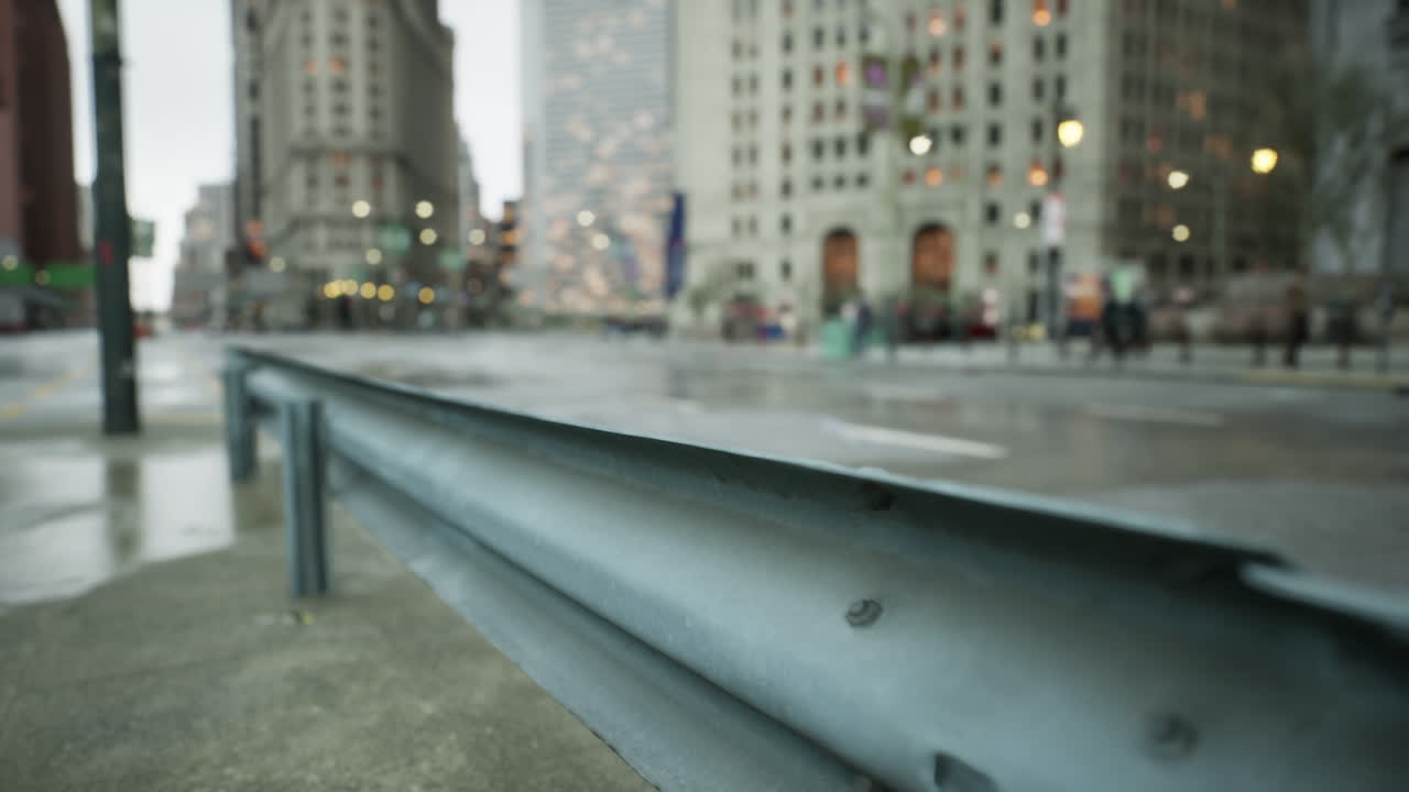 asombroso hiper lapso del centro de la ciudad