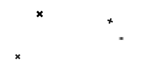 Animation-Von-Schwarzlichtspuren-Mit-Informationen,-Die-über-Kreuze-Fließen-Und-Sich-Auf-Weißem-Hintergrund-Drehen.