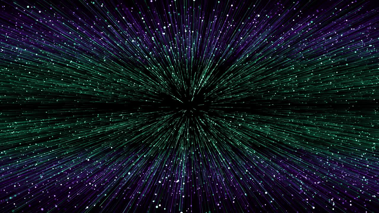 Particles violet green event game trailer titles cinematic concert stage background loop