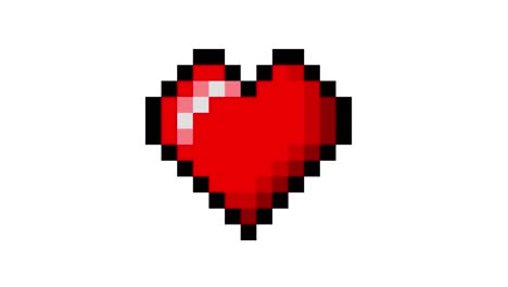 pixel animation of a heart.