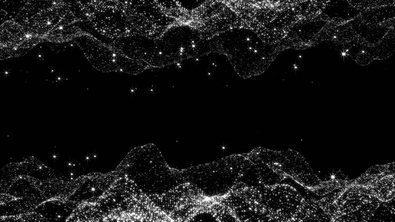 Cyberspace in digital background connection big data futuristic wireframe high tech particles form