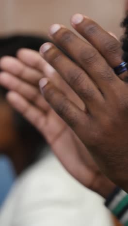 human raising hands