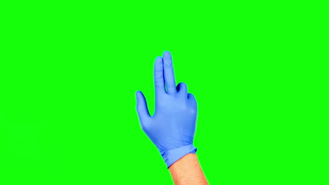 deslizando, pantalla verde y un apretón de manos para un trato