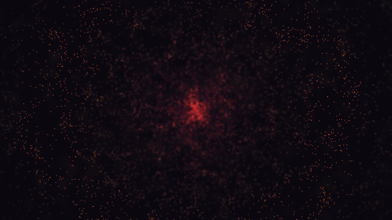 추상적인 빨간색과 오렌지색 입자