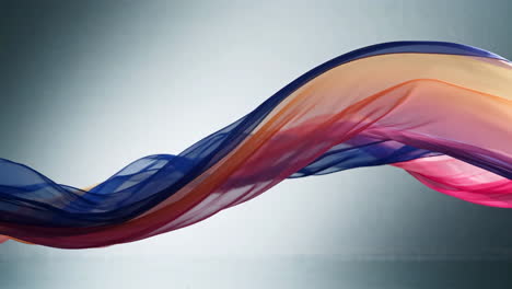 colorful flowing fabric
