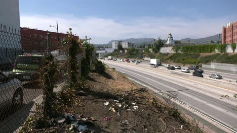 freeway-closed-with-police-cars-rolling-by