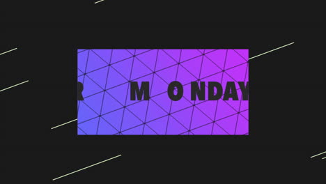 Cyber-Monday-with-purple-triangles-and-lines-pattern-on-black-gradient