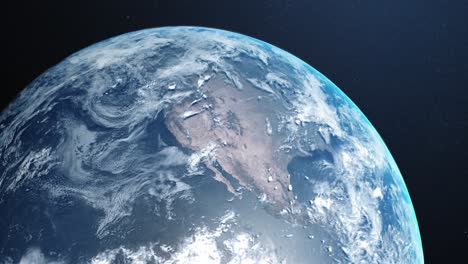 animation of earth in space 4k