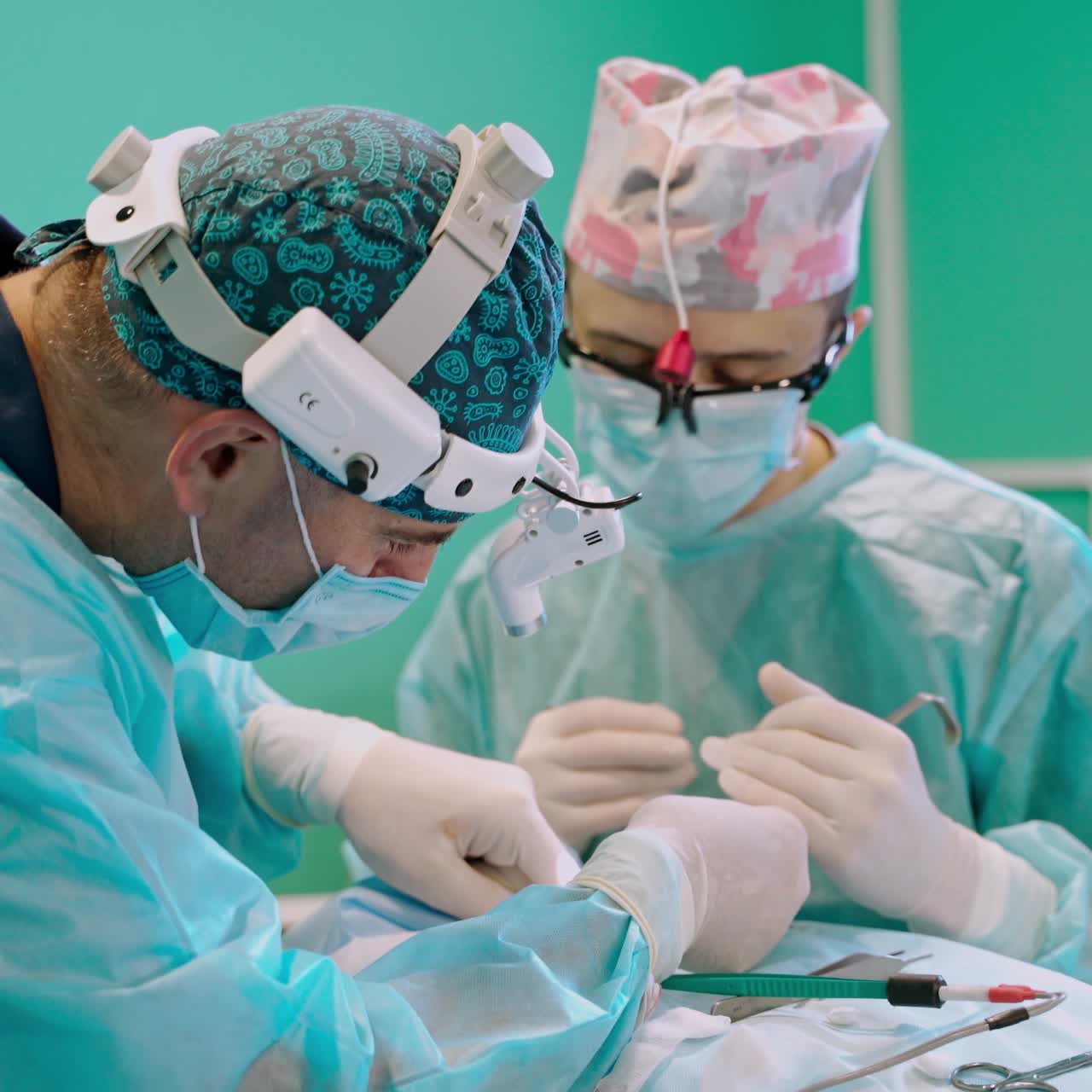 Surgery team in operating room