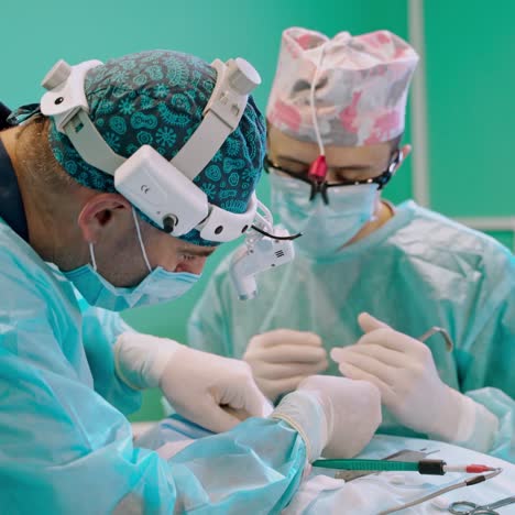 surgery team in operating room