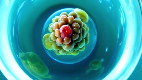 grapes cluster in a glass bowl