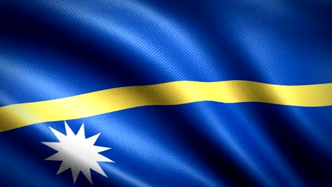 nauru flag. seamless looping animation. 4k high definition video