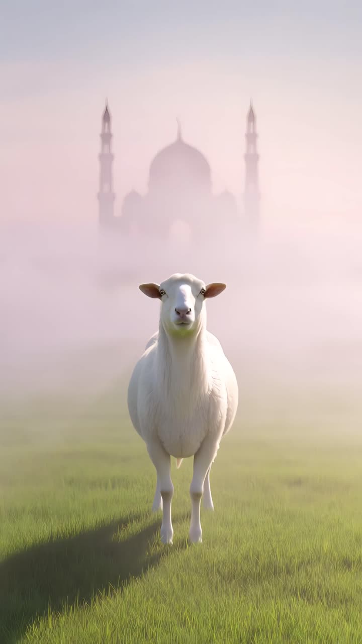 Eid al-Adha Moschea Sfondo islamico 4K