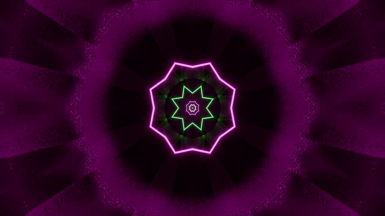 A vibrant, seamless loop of glowing green lines forms an abstract tunnel effect, drawing the viewer into a captivating digital space that enhances any screensaver experience