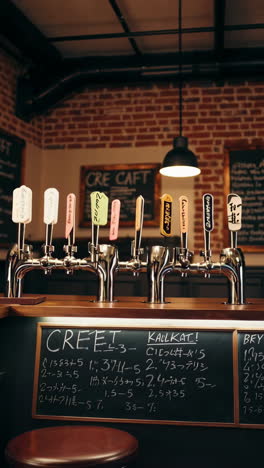 cozy craft beer bar interior