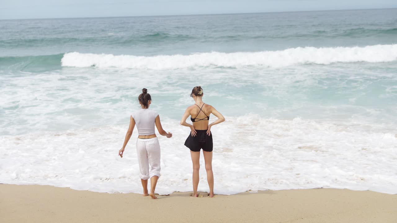 Two women at the beach