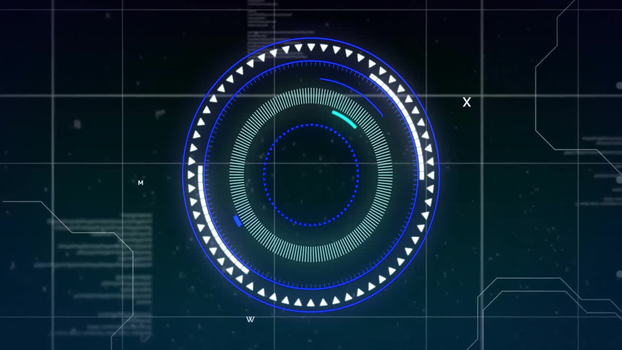 Animation of scope scanning over data processing