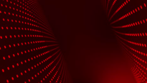 3D-Gepunktete-Animation-Muster-Bewegung-Grafik-Bewegung-Rund-Abstrakt-Geometrisch-Hintergrund-Design-Visueller-Effekt-Schwarz-Rot