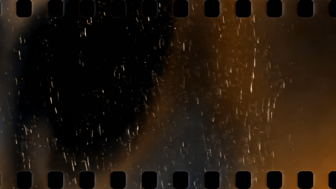 Sovrapposizione animata di fotogrammi di pellicola analogica, video 4K trasparente, canale alfa, ProRes 4444