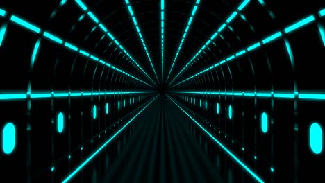 túnel de tecnología abstracta en bucle