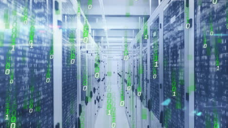 datos que se procesan a través de una red de servidores informáticos