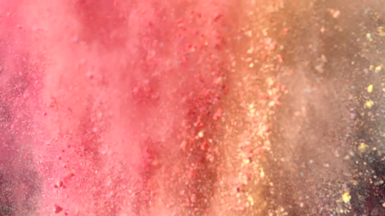 explosión de polvo de colores