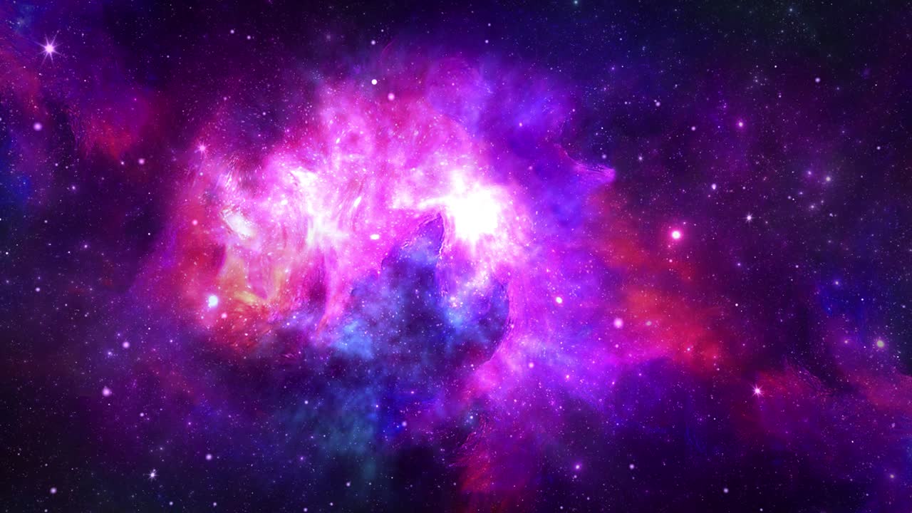 Flying through space passing stars 4K Loop Animation