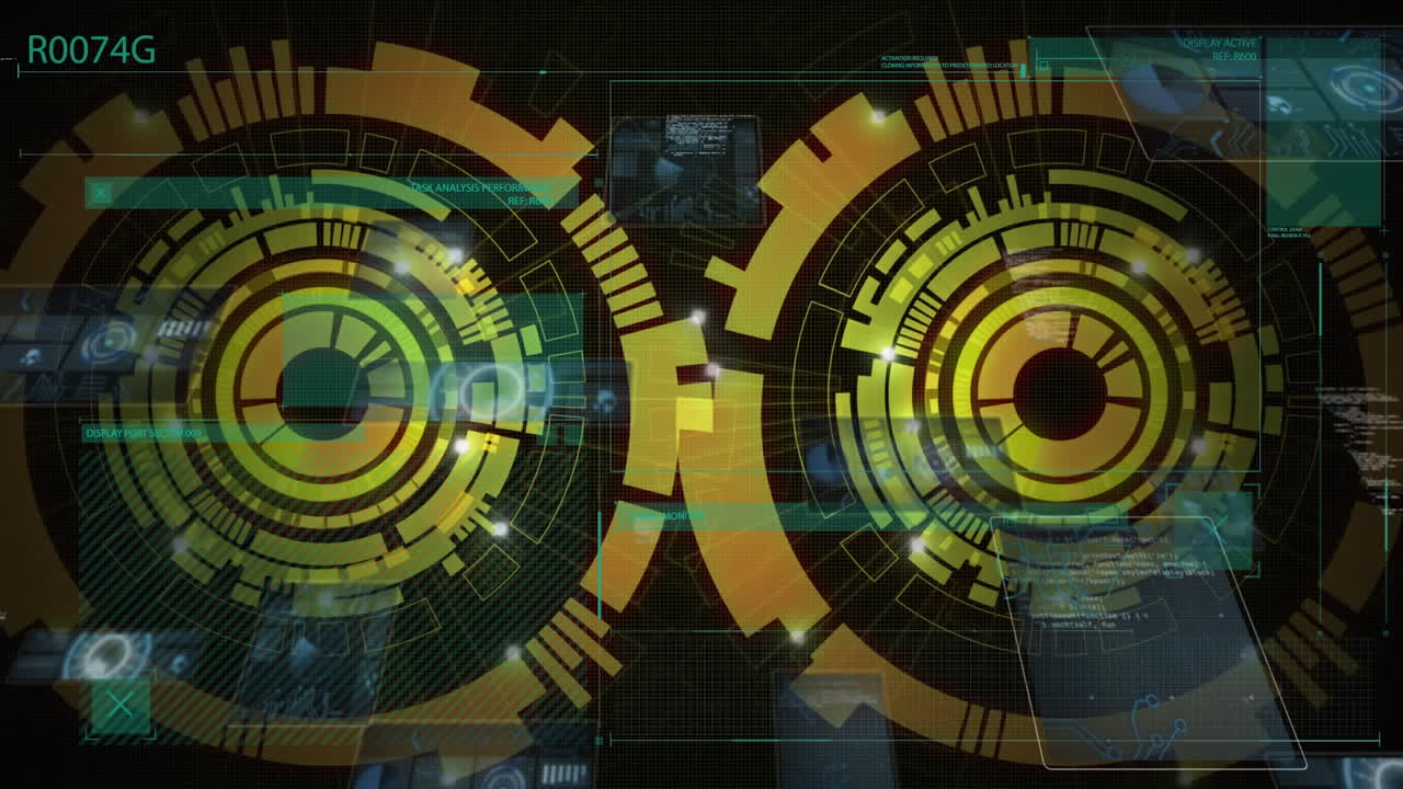 Animation of data processing over scope scanning