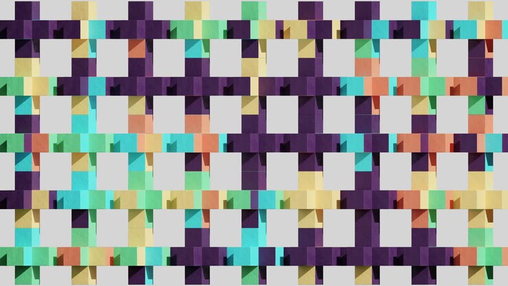 Motivo geometrico colorato a croce