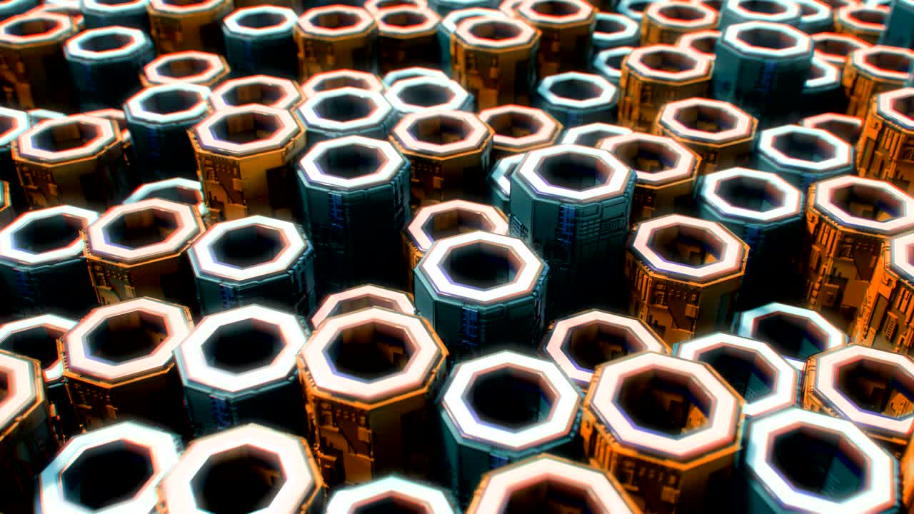 4k 추상적인 벌집 그리드