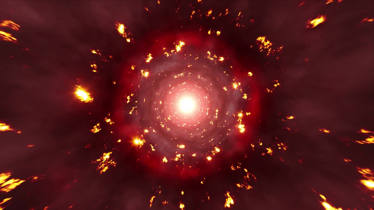 불타는 화재 입자 및 연기 에너지