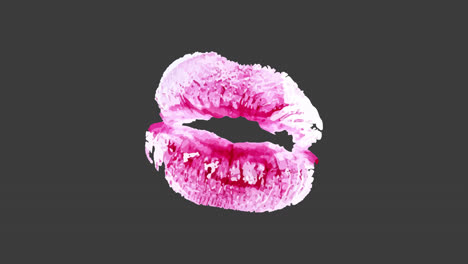 ilustración de la impresión de los labios