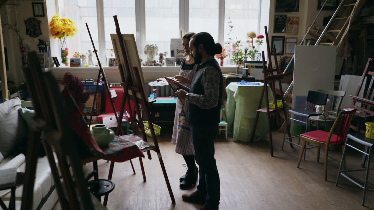 Art Class in Progress