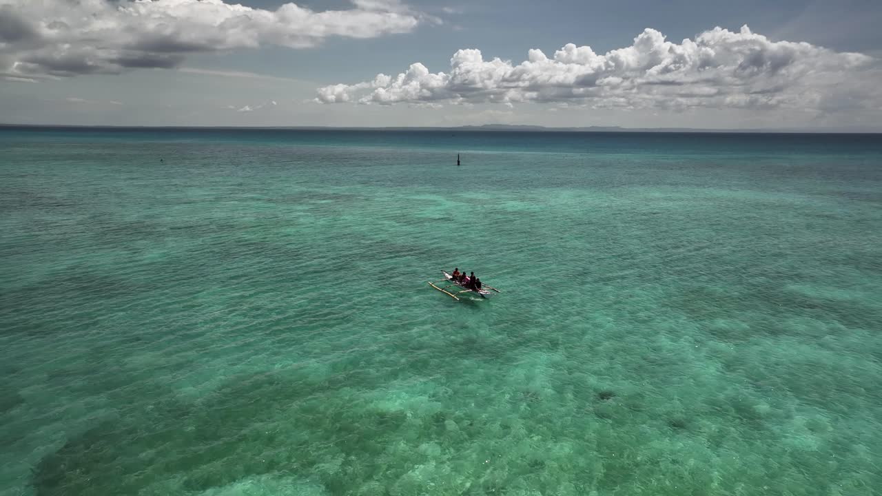 People Kayaking in Crystal Clear Tropical Waters