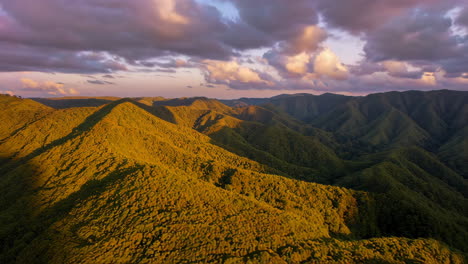 mountainous sunset landscape