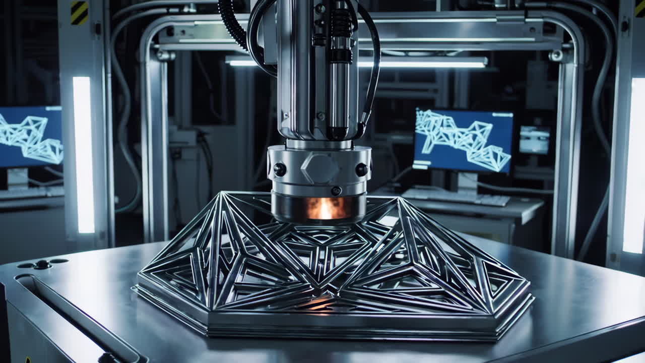 Metal 3D Printing Process in Industrial Setting