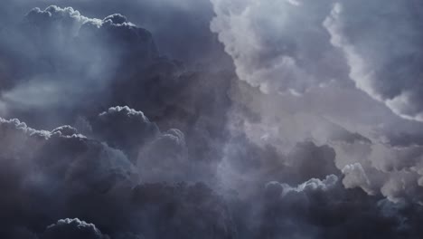 View-of-dark-sky-and-moving-clouds,-thunderstorm