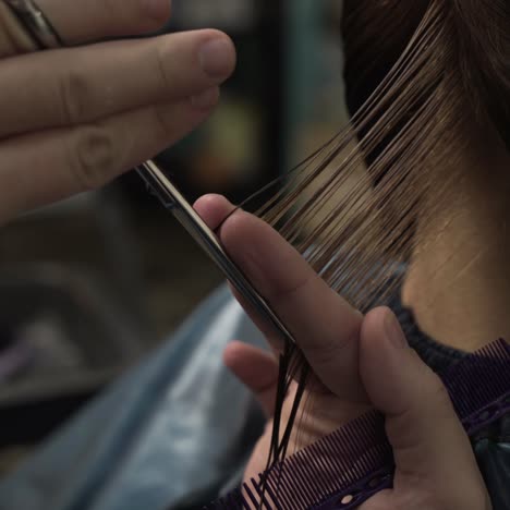 peluquero de cabello femenino