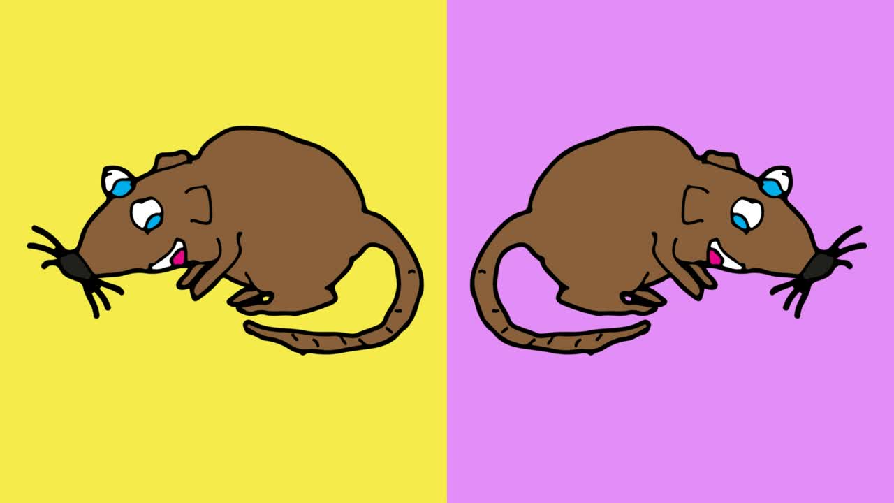 kids drawing pop art seamless background with theme of rat