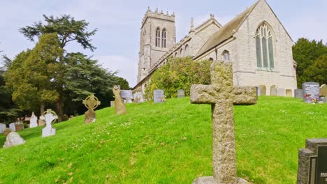 Videoclip-Der-Pfarrkirche-In-Der-Historischen-Marktstadt-Burgh-Le-Marsh-Am-Rande-Der-Lincolnshire-Wolds