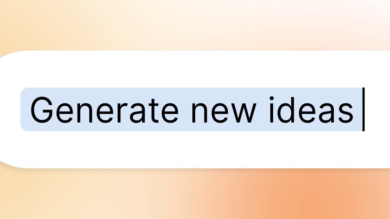 Generating new ideas for writing and innovation